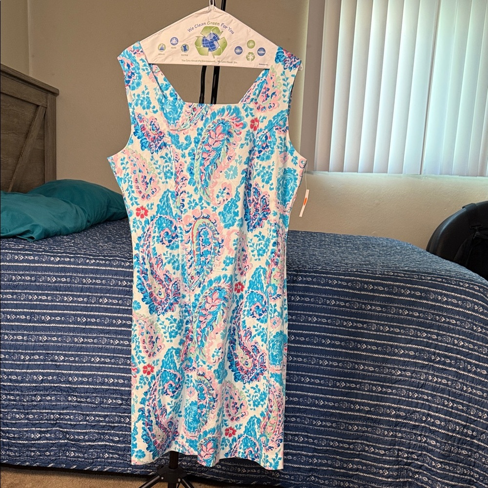 Sleeveless Paisley Print Dress